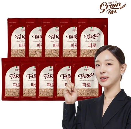 그레인온 파로(엠머) 밀, 500g, 10개