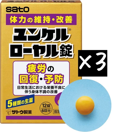3개 묶음판매 윤켈 로얄정 12정 피로 회복 및 예방 신체 저항력 유지 숙취 개선
