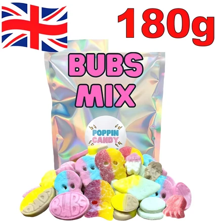 법스 Bubs 스웨덴 스웨디시 캔디 젤리 믹스, 1개, 180g