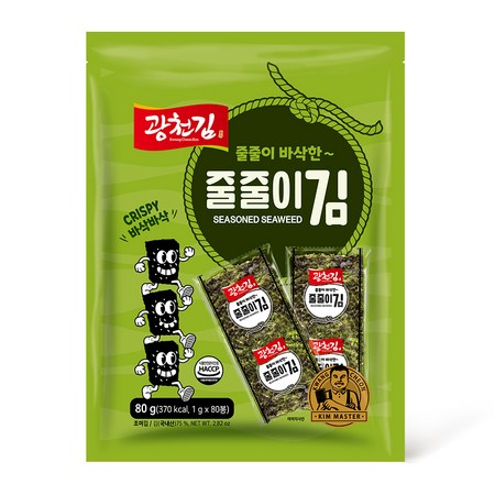 광천김 바삭한 줄줄이김 80p