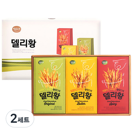 선해에프앤에스 바다소리 델리황 황태스낵 3종 선물세트 + 쇼핑백