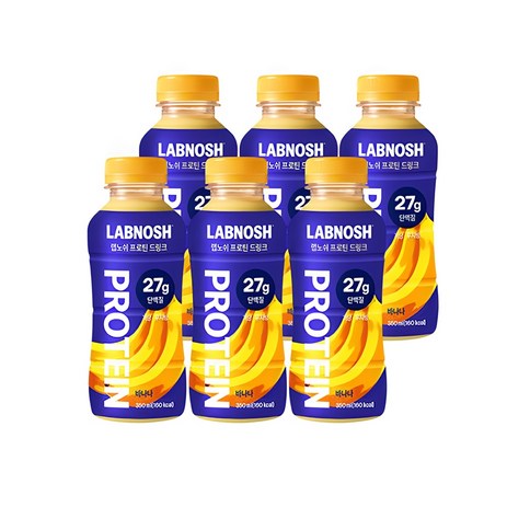 랩노쉬 프로틴 드링크 바나나, 350ml, 6개-추천-상품