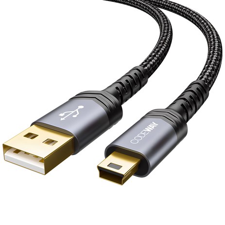 코드웨이 USB A to 미니5핀 외장하드 케이블, 1개, 2m-추천-상품