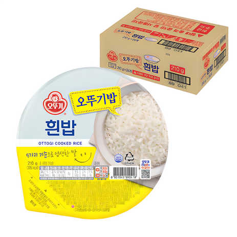 오뚜기 맛있는 오뚜기흰밥, 210g, 24개-추천-상품