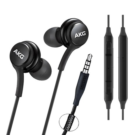 삼성 AKG 이어폰 정품 갤럭시 S9 S8 S10 노트9 노트8 인강 게임용, 블랙그레이-추천-상품