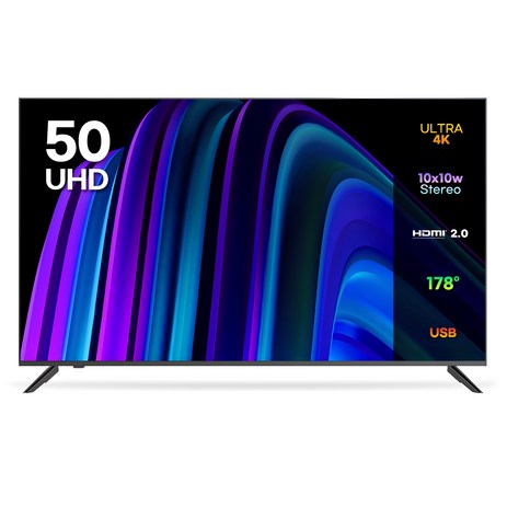 이노스 4K UHD LED TV 50인치 제로베젤 티비, 125cm(50인치), NEW E5000UHD, 스탠드형, 고객직접설치-추천-상품