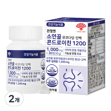 동화약품 관절엔 소연골 뮤코다당 단백 콘드로이친 1200 30g, 30정, 2개-추천-상품