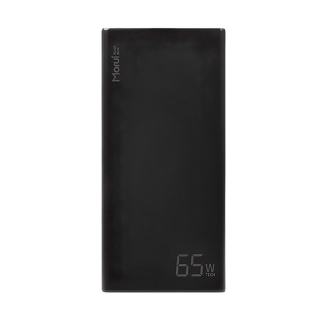 모루이 초고속충전 65W PD 보조배터리 30000mAh, TL30T, 블랙(TL30T-B)-추천-상품