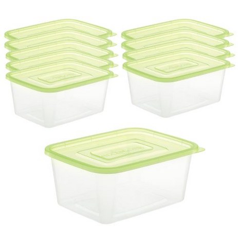 쿡앤락 밀폐 사각용기 1.5 L 10p 세트, 1개, 밀폐용기 10p-추천-상품