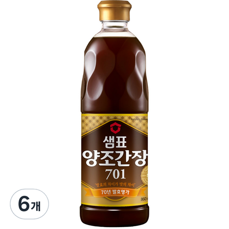 샘표 양조간장 701, 860ml, 6개-추천-상품