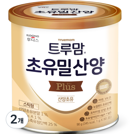 일동후디스 트루맘 초유밀 산양초유 플러스, 90g, 2개-추천-상품