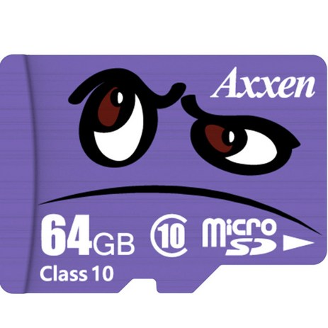 액센 프리미엄 Class10 UHS-1 캐릭터 micro SD 카드, 64GB, 1개-추천-상품