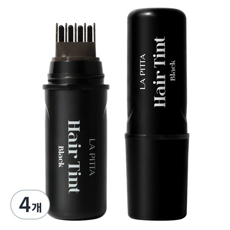 라피타 새치커버 헤어틴트 10ml, 블랙, 4개-추천-상품