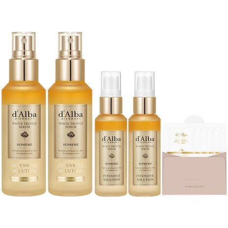 달바 화이트 트러플 수프림 인텐시브 세럼 100ml x 2p + 50ml x 2p + 클렌저 15ml 세트, 1세트-추천-상품