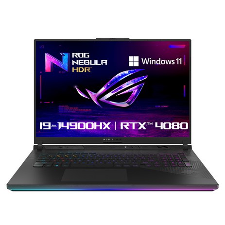 에이수스 2024 ROG 스트릭스 스카 18 코어i9 인텔 14세대 지포스 RTX 4080, Off Black, 1TB, 32GB, WIN11 Home, G834JZR-R6014W-추천-상품