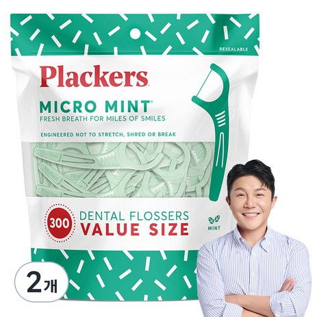 플랙커스 마이크로 민트 치실, 300개입, 2개-추천-상품