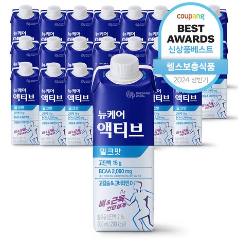 뉴케어 액티브 밀크맛, 200ml, 24개-추천-상품