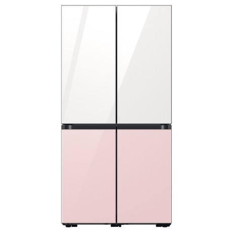 삼성전자-BESPOKE-프리스탠딩-4도어-냉장고-RF85B911155-875L-방문설치-글램-화이트-+-글램-핑크-추천-상품
