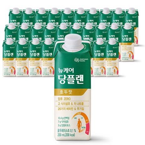 뉴케어 당플랜 호두맛 당뇨환자영양식, 200ml, 60개-추천-상품