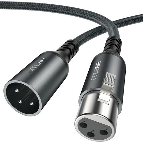 코드웨이 캐논 암수 XLR 마이크 케이블 1.5m, 1개-추천-상품