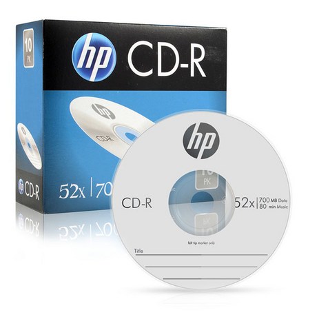 HP CD-R 52X 700MB 슬림 케이스 10p, 1개-추천-상품