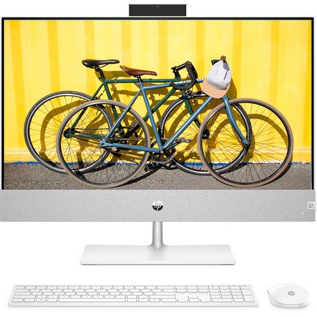 HP 파빌리온 올인원 일체형PC Snowflake White 24-ca2001KL (i5-13400T DDR4 RAM 8GB 60.96cm WIN11 Home NVMe 512GB RTX 3050 4GB), 기본형-추천-상품