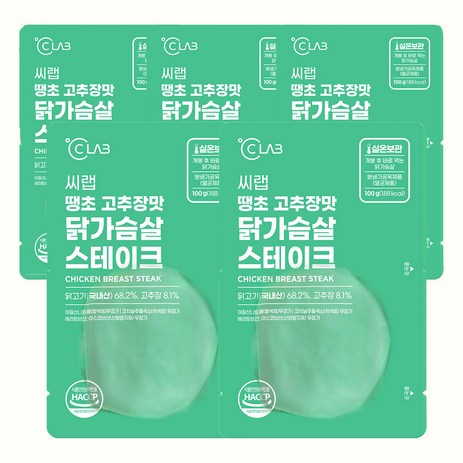 씨랩 땡초 고추장 닭가슴살 스테이크, 100g, 5개-추천-상품