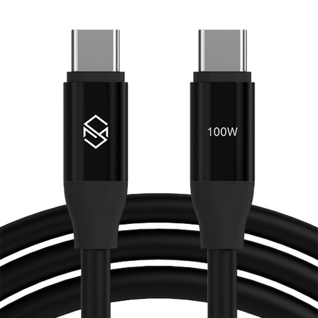 신지모루 E Marker 칩 100W C to C PD 초고속충전 케이블, 1m, 블랙, 1개-추천-상품