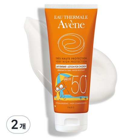 아벤느 선 레 앙팡 선크림 SPF50+ PA+++, 100ml, 2개-추천-상품