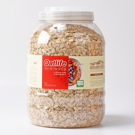 오트라이프 국산 유기농 오트밀, 2kg, 1개-추천-상품