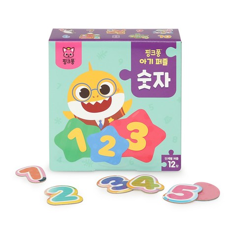 핑크퐁 아기 퍼즐: 숫자, 3세, 스마트스터디-추천-상품