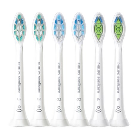 필립스 옵티멀 칫솔모 버라이어티 팩 6p, HX9026/98, 1세트-추천-상품