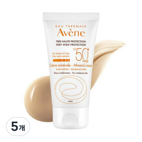 아벤느-미네랄-선크림-SPF50+-PA+++-50ml-5개-추천-상품