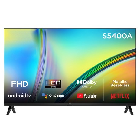 TCL 안드로이드11 FHD LED TV, 110cm(43인치), 43S5400A, 스탠드형, 고객직접설치-추천-상품