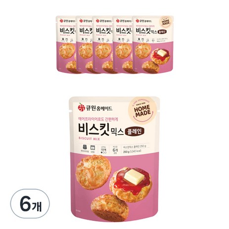 큐원 홈메이드 비스킷믹스 플레인, 6개, 250g-추천-상품