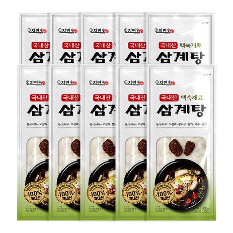 삼계탕 백숙재료, 10개, 100g-추천-상품