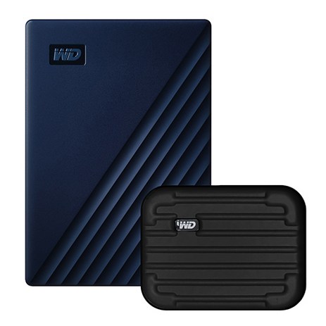 WD My Passport For Mac 휴대용 외장하드 + 파우치, 2TB, 네이비-추천-상품