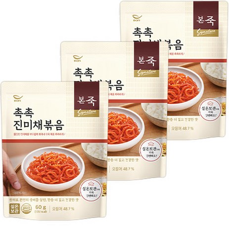 본죽 촉촉 진미채볶음, 60g, 3개-추천-상품