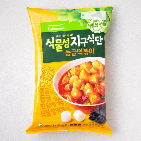 풀무원 식물성 지구식단 동글떡볶이 2인분, 423.5g, 1개-추천-상품