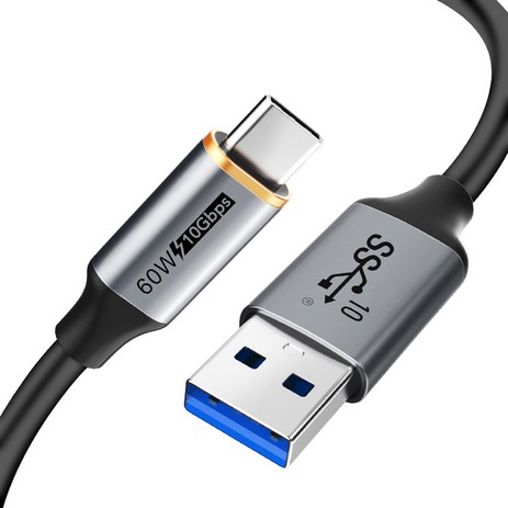 케이블타임 10Gbps USB3.2 A-C타입 초고속 케이블 CA60, 1.5m, 혼합색상, 1개-추천-상품