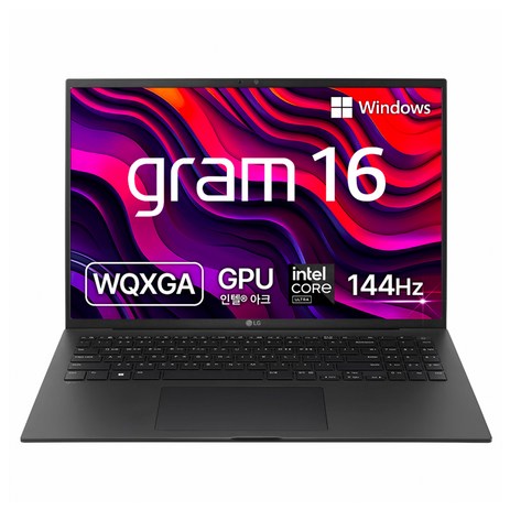 LG전자 2024 그램 16 코어Ultra5 인텔 14세대, 옵시디안 블랙, 512GB, 16GB, WIN11 Home, 16Z90S-추천-상품