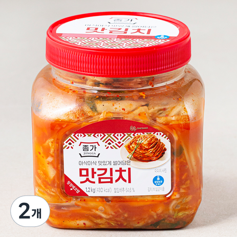 종가 맛김치 PET, 1.2kg, 2개-추천-상품