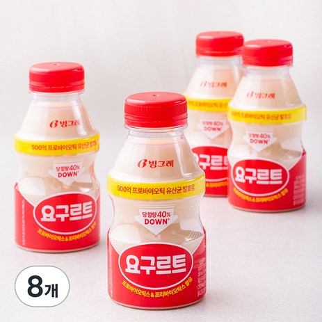 빙그레 대용량 요구르트, 280ml, 8개-추천-상품