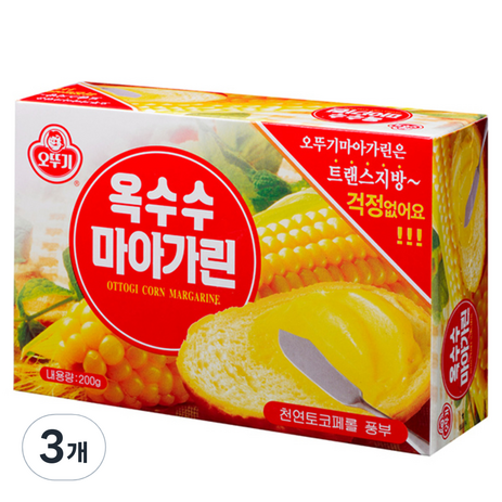 오뚜기 옥수수 마아가린, 200g, 3개-추천-상품