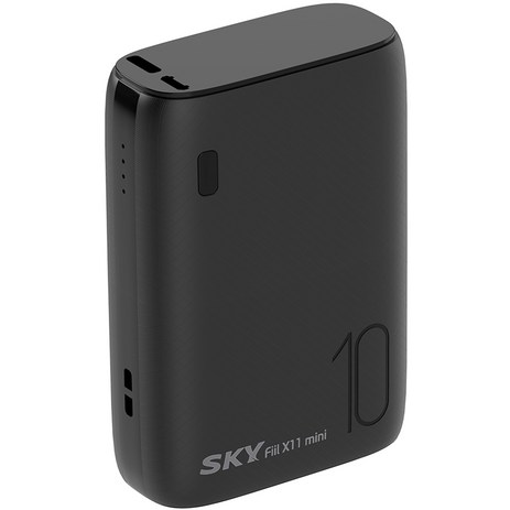 스카이-필-X11-미니-보조-배터리-10000mAh-C타입-블랙-SKY-X11PD-추천-상품