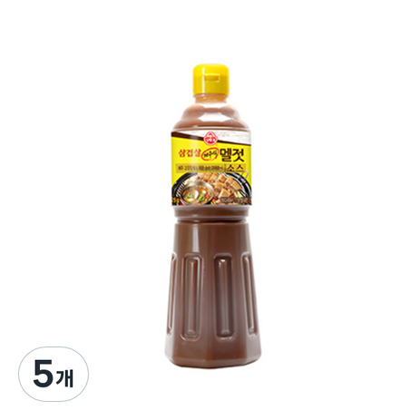 오뚜기 삼겹살 제주식 멜젓 소스, 1.125kg, 5개-추천-상품