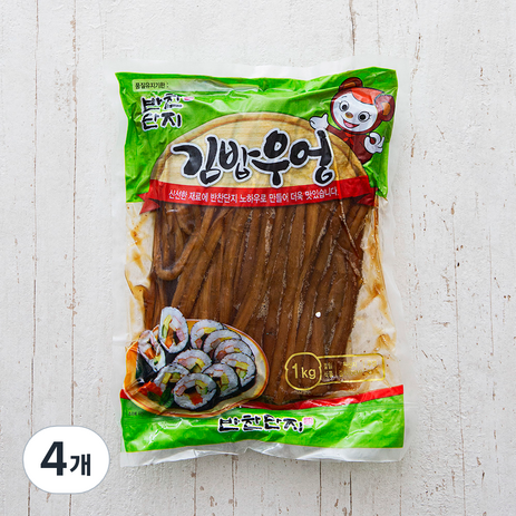 반찬단지 김밥우엉 5mm, 1kg, 4개-추천-상품