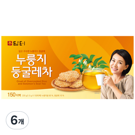 담터 누룽지 둥굴레차, 1.5g, 150개입, 6개-추천-상품