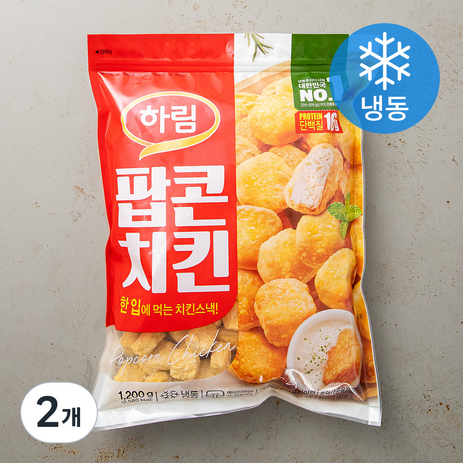 하림 팝콘치킨 (냉동), 1200g, 2개-추천-상품