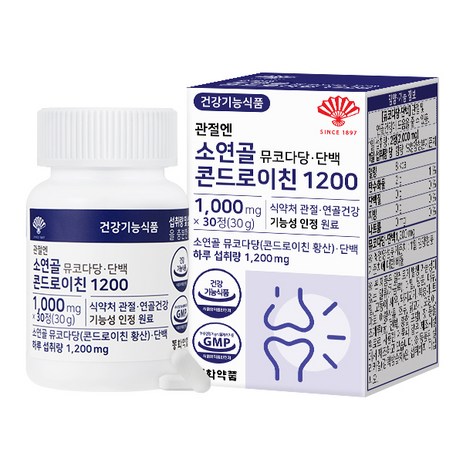 동화약품 관절엔 소연골 뮤코다당 단백 콘드로이친 1200 30g, 30정, 1개-추천-상품